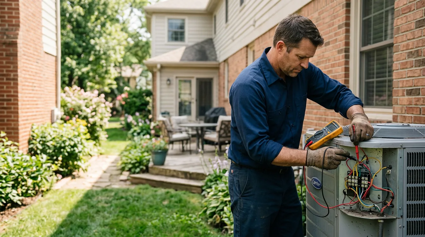 HVAC technician working near West Union, WV